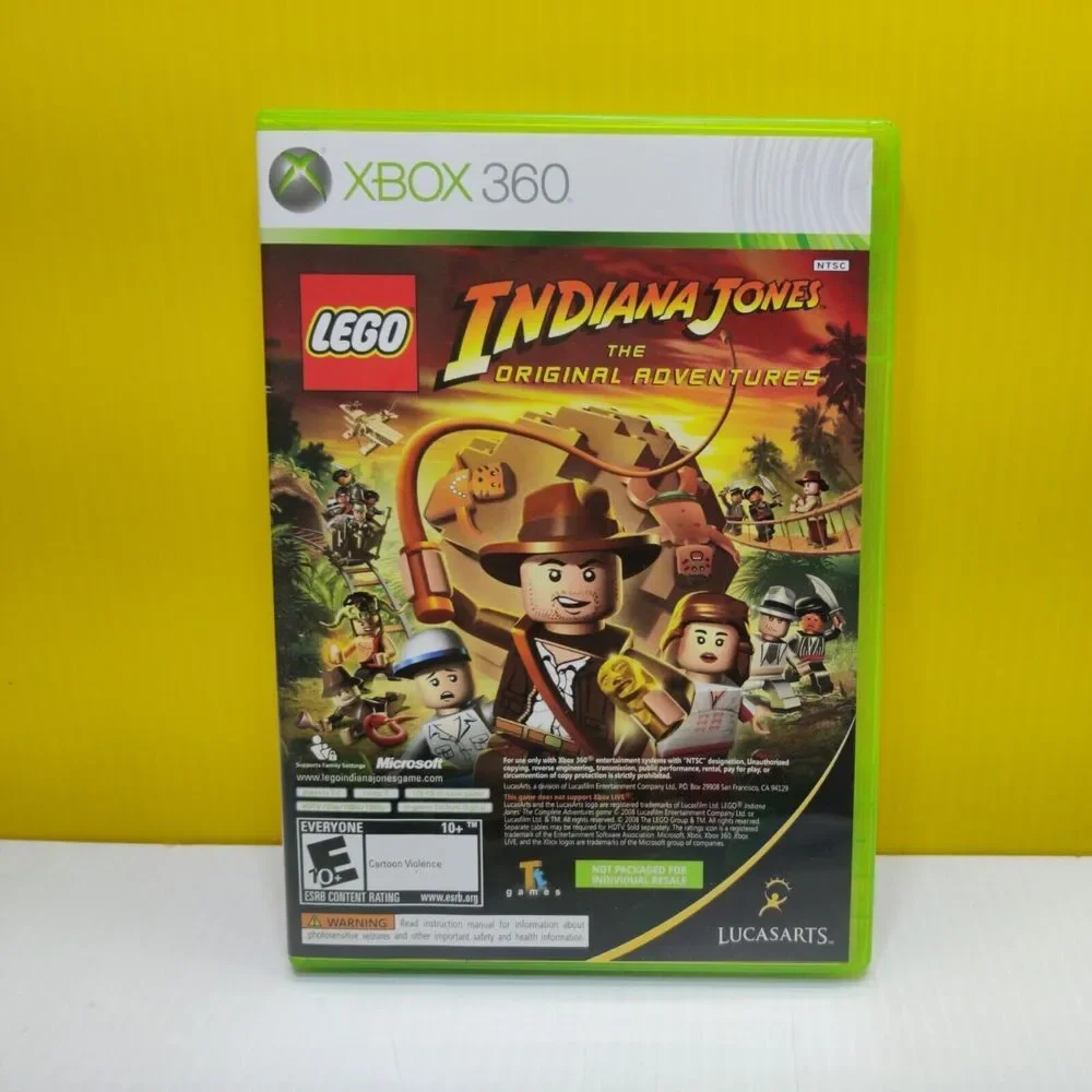 LEGO Indiana Jones & Kung Fu Panda Dual Pack (Microsoft Xbox 360, 2008) 2 Disk